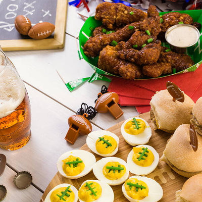 TAILGATE PARTY TREATS — BEERS, BRATS AND BURGERS