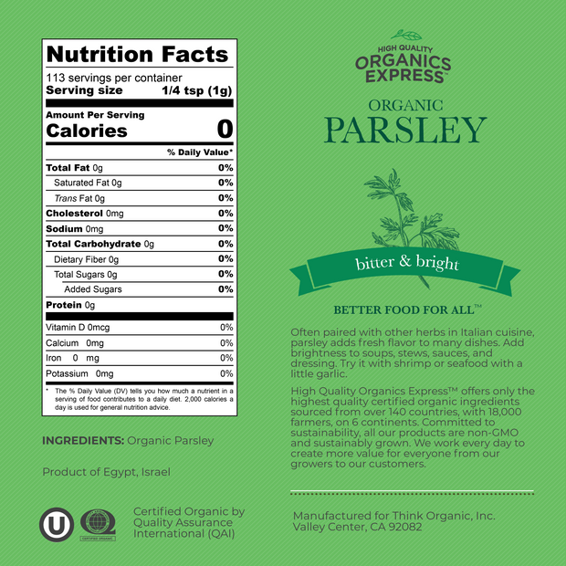 Organic Parsley Leaf