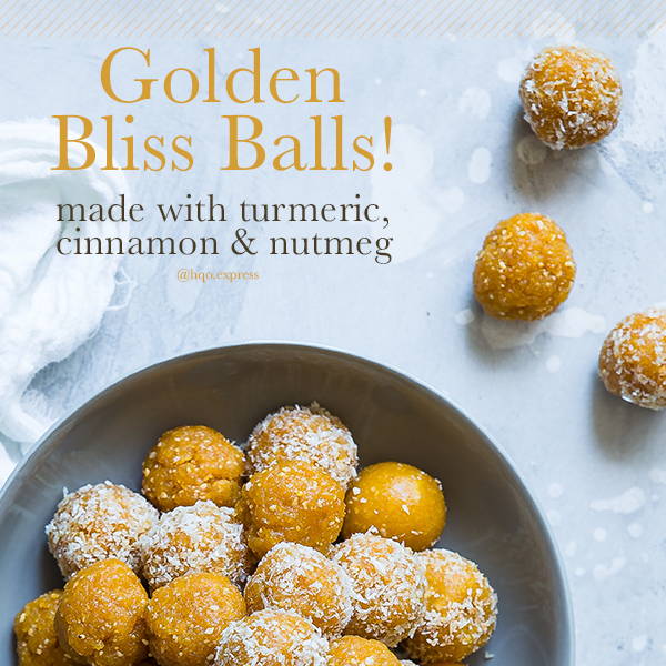 GOLDEN TURMERIC BLISS BALLS