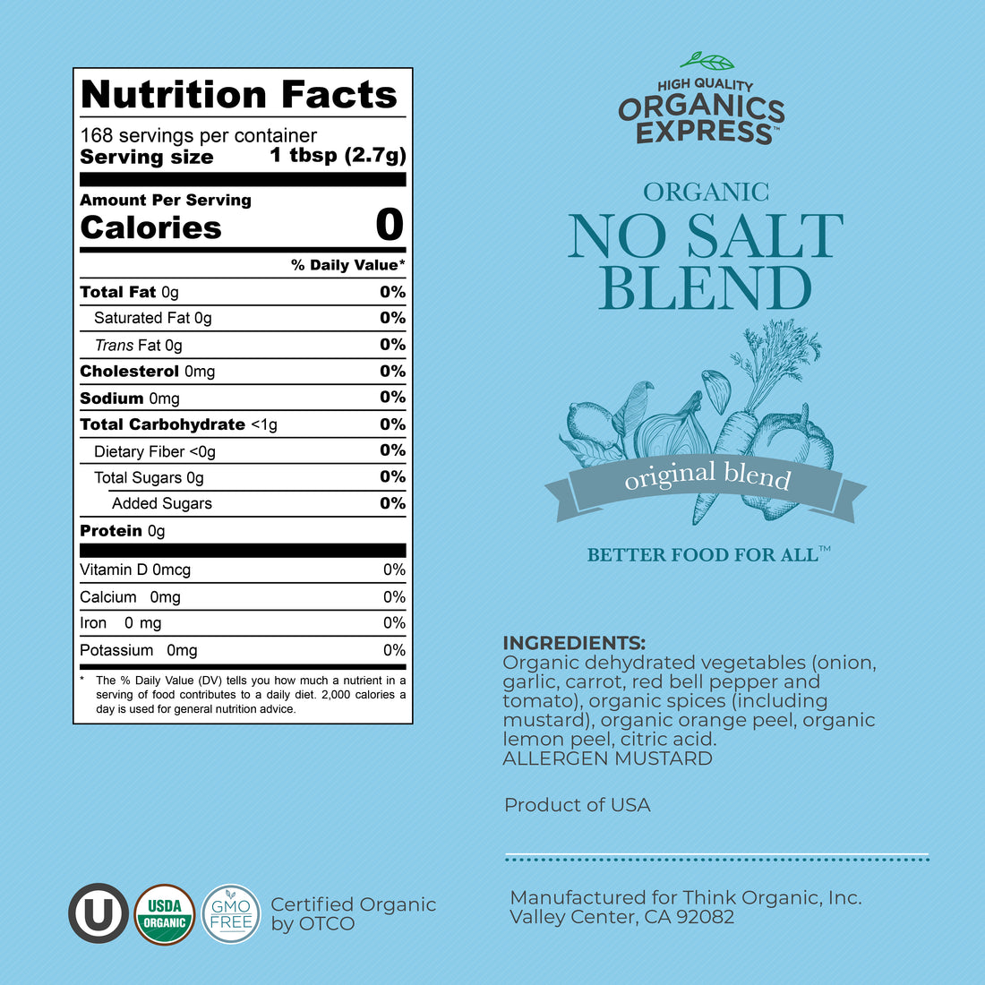 Organic No Salt Seasoning