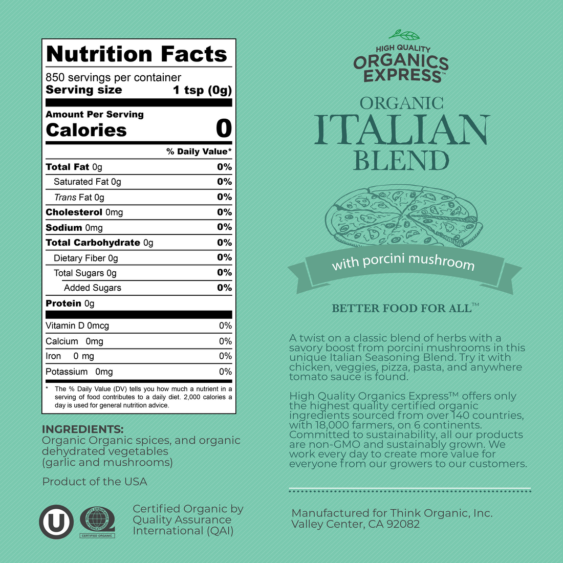 Organic Northern Italian Seasoning