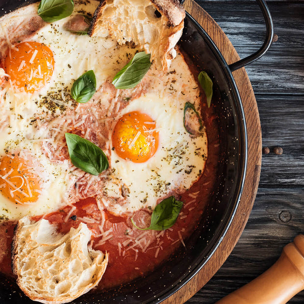 High Quality Organics Express Italian Seasoning on baked eggs