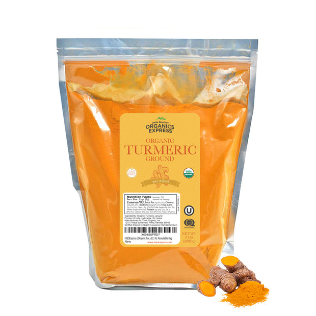 Organic Turmeric Powder Resealable Bag 5 Lbs